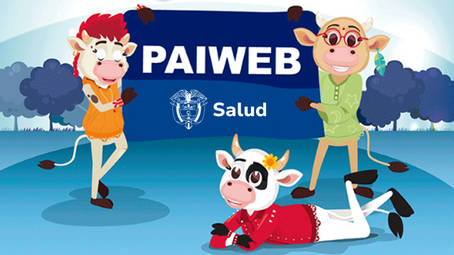 Ilustración de las Vacas que representan el PAIWEB